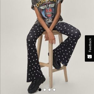 NWT - NastyGal Star Flared pants